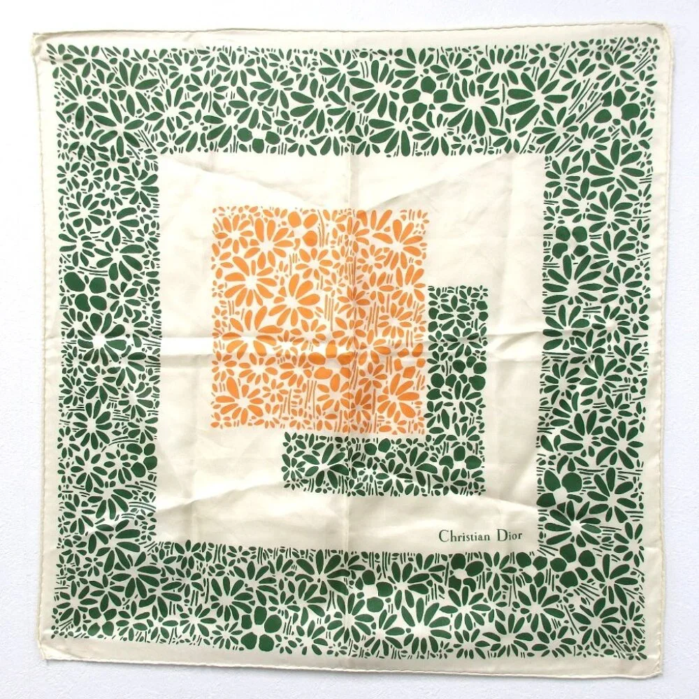 Authentic Christian Dior scarf silk [Used]